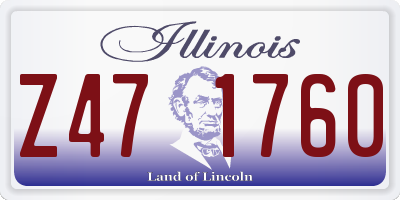 IL license plate Z471760