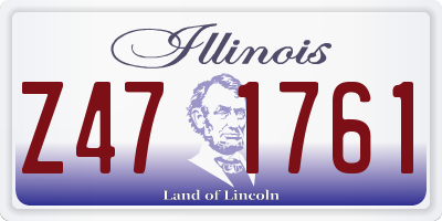 IL license plate Z471761