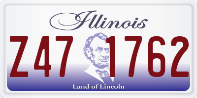 IL license plate Z471762
