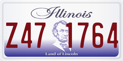 IL license plate Z471764