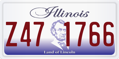 IL license plate Z471766