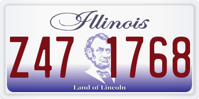 IL license plate Z471768