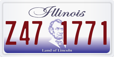 IL license plate Z471771