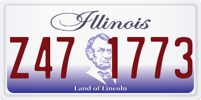 IL license plate Z471773