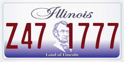 IL license plate Z471777