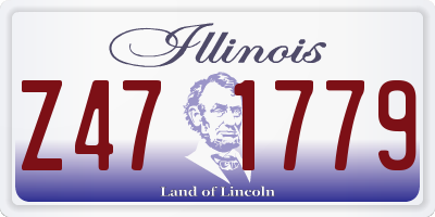 IL license plate Z471779