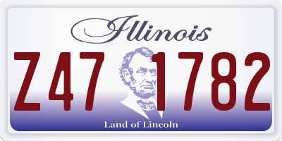 IL license plate Z471782