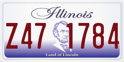IL license plate Z471784