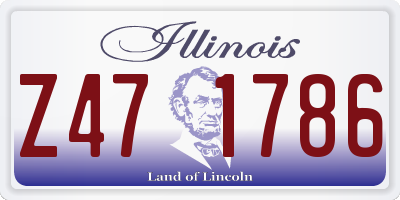 IL license plate Z471786