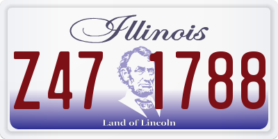 IL license plate Z471788