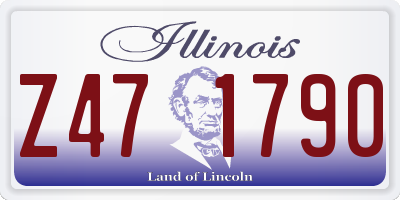 IL license plate Z471790