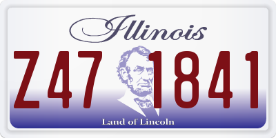 IL license plate Z471841