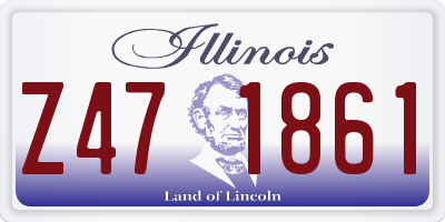 IL license plate Z471861