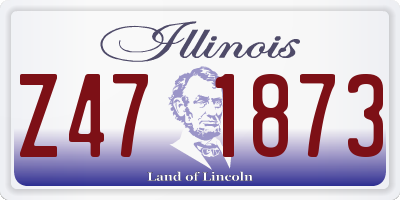 IL license plate Z471873