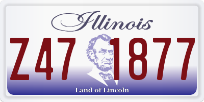 IL license plate Z471877