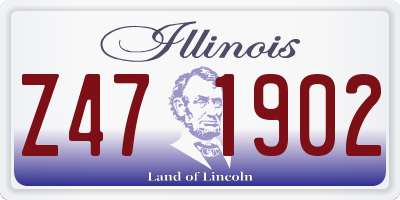 IL license plate Z471902