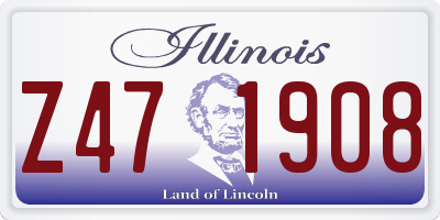 IL license plate Z471908