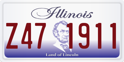 IL license plate Z471911