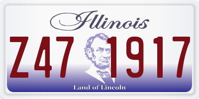 IL license plate Z471917