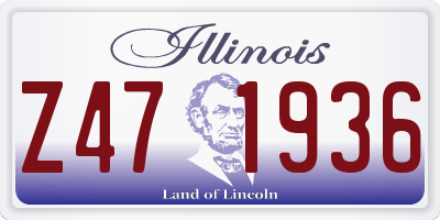 IL license plate Z471936