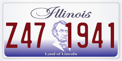 IL license plate Z471941