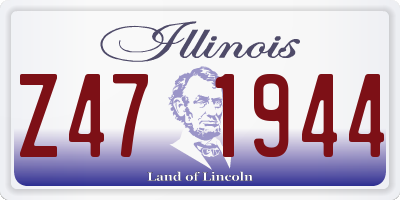 IL license plate Z471944