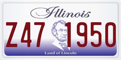 IL license plate Z471950