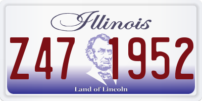 IL license plate Z471952