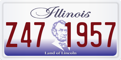 IL license plate Z471957