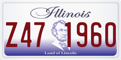 IL license plate Z471960