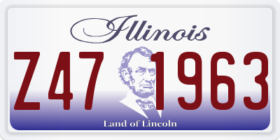 IL license plate Z471963