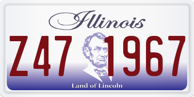 IL license plate Z471967