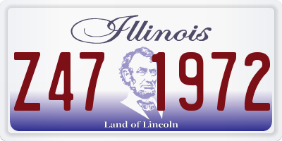 IL license plate Z471972