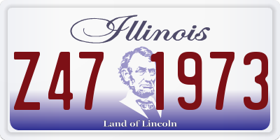IL license plate Z471973