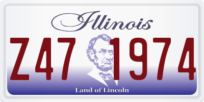 IL license plate Z471974