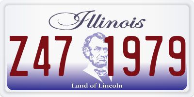 IL license plate Z471979