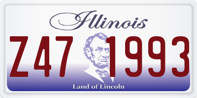 IL license plate Z471993