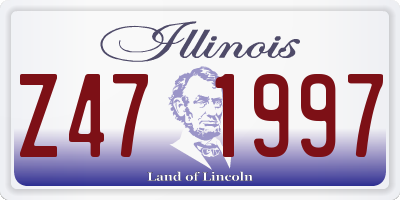 IL license plate Z471997