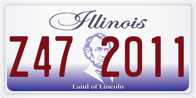 IL license plate Z472011