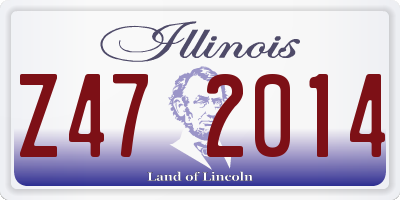 IL license plate Z472014