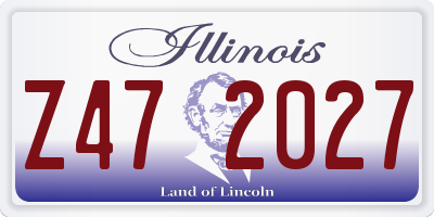 IL license plate Z472027