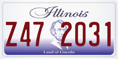IL license plate Z472031