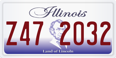 IL license plate Z472032