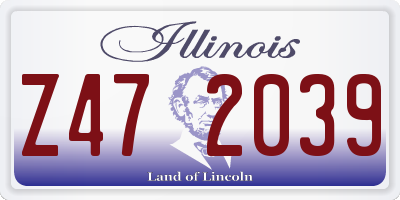 IL license plate Z472039