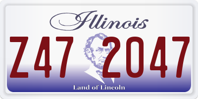 IL license plate Z472047