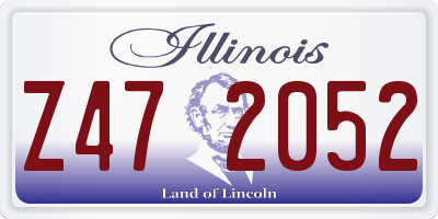 IL license plate Z472052