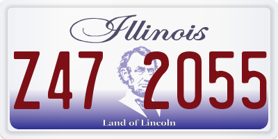 IL license plate Z472055