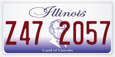 IL license plate Z472057