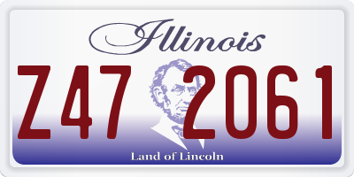 IL license plate Z472061