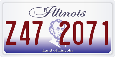 IL license plate Z472071